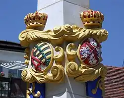 Post milestone, Lubań, 1725