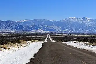 Lund Highway looking east