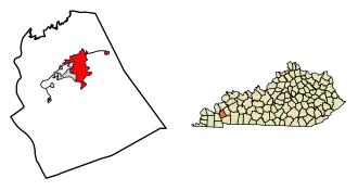 Location in Lyon County, Kentucky