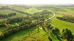 An aerial view of Mäeltse