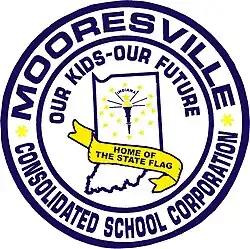 Seal of Mooresville Consolidated School District.[12]