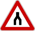 End of dual carriageway