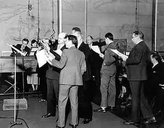 Actors presenting The March of Time