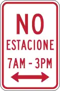 R7-2 No Parking X AM TO X PM