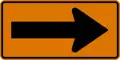 W1-6 (D) Arrow (right)