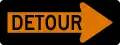 M4-10R Detour Right Arrow
