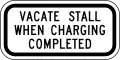 R7-113bP Vacate stall when charging completed (plaque)