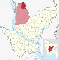 Location of Madhupur