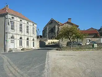 Town hall and church