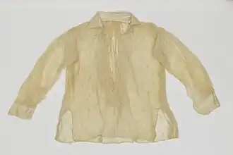 19th century barong tagalog made from piña and cotton