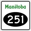 Provincial Road 251 marker