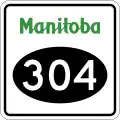 Provincial Road 304 marker