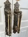 Manti Temple front door handles