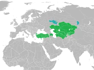 Sovereign (green) and other members (cyan) of Türksoy
