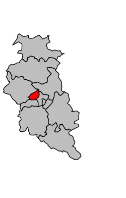 Location of the canton in the arrondissement of Bar-le-Duc