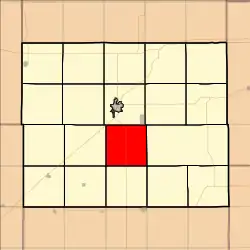 Location in Ellsworth County