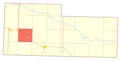 Location in Adams County
