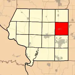 Location in Jackson County