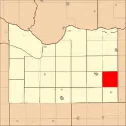 Location in Knox County