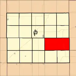 Location in Ellsworth County