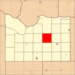 Location in Knox County