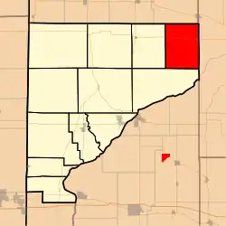 Location of Medina Township in Warren County