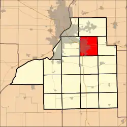 Location in Tazewell County