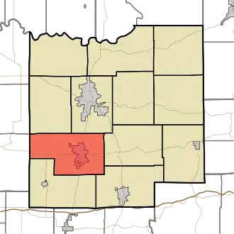 Location of Patoka Township in Dubois County
