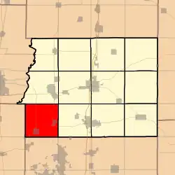 Location in Franklin County