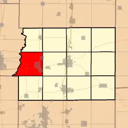 Location in Franklin County