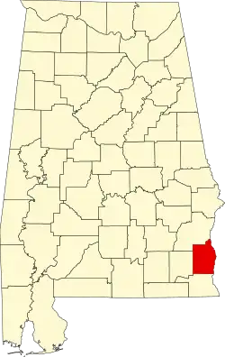 State map highlighting Henry County