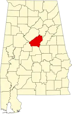 State map highlighting Shelby County