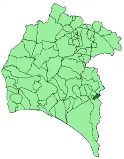 Map of Chucena, Huelva