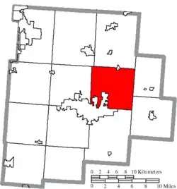 Location of Pleasant Township in Fairfield County