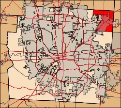 Location of Plain Township in Franklin County