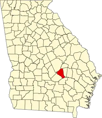 State map highlighting Wheeler County
