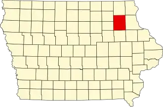 State map highlighting Fayette County
