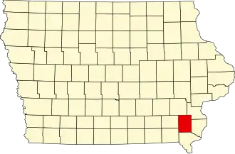 State map highlighting Henry County