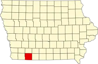State map highlighting Taylor County