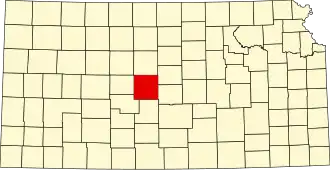 State map highlighting Barton County