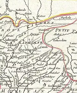 1740 Seutter Map of India, Pakistan, Tibet and Afghanistan - Geographicus - IndiaMogolis-seutter-1740.jpg