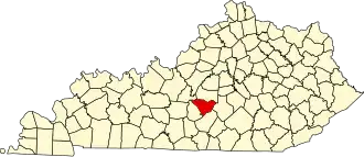 State map highlighting Taylor County