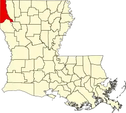 Location within the U.S. state of Louisiana