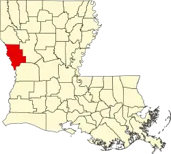 Location within the U.S. state of Louisiana