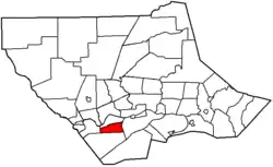 Map of Lycoming County, Pennsylvania highlighting Bastress Township