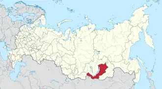 Location of Republic of Buryatia