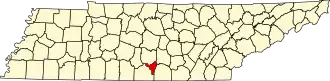 State map highlighting Moore County