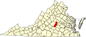 State map highlighting Cumberland County