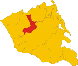 Comiso within the Province of Ragusa