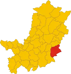 Reggello within the Metropolitan City of Florence